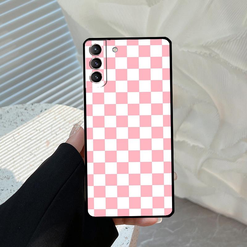 Checkerboard Checkered Board Funda For Samsung Galaxy S22 Ultra S21 FE S20 FE S8 S9 S10 Plus Note 10 20 S23 Ultra Case