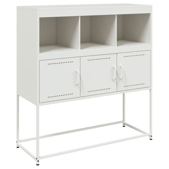 VidaXL Buffet, Armoire avec Compartiments, Placard avec Porte, Meuble de Rangement Chambre Salon Intérieur, Blanc 846595