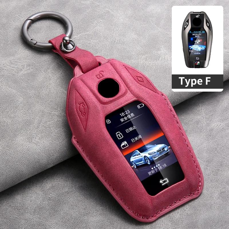 Car Key Cover for Bmw X3 G01 G31 X5 G05 X4 G02 G30 G32 I8 X7 M5X F20 Leather Car Key Case Cover