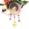 Handmade Sunlight Crystal Dream Catcher: Rainbow Wind Chime Pendant for Girl's Room Gift