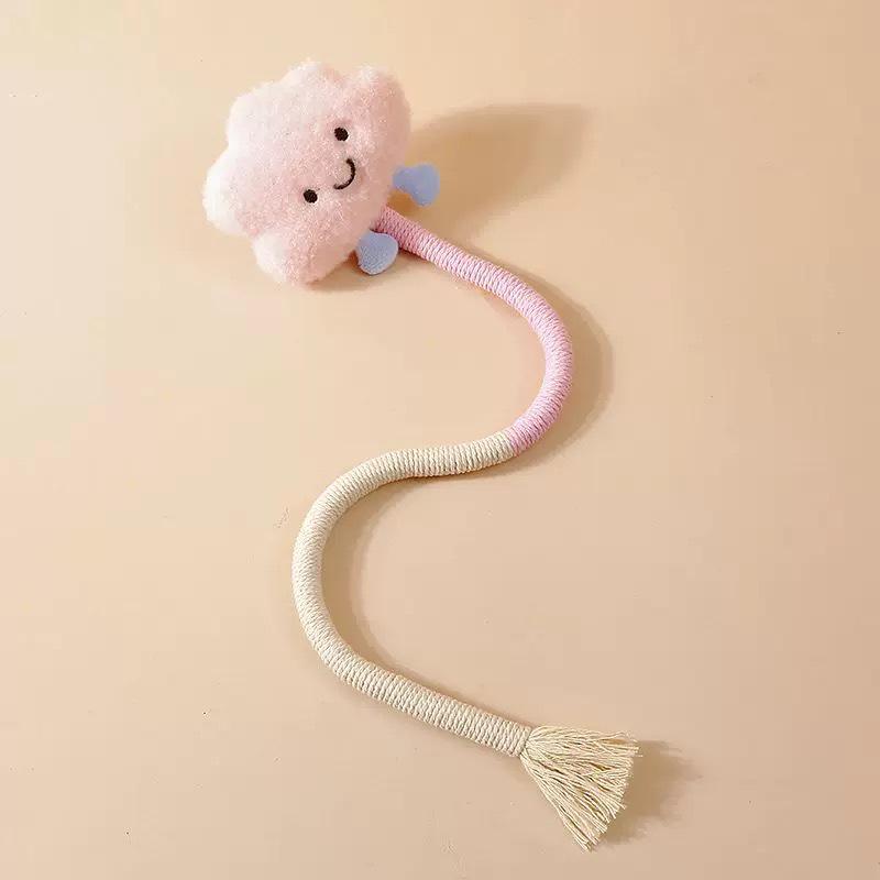 Plush Cat Chewing Teething Toy for Stress Relief and Entertainment