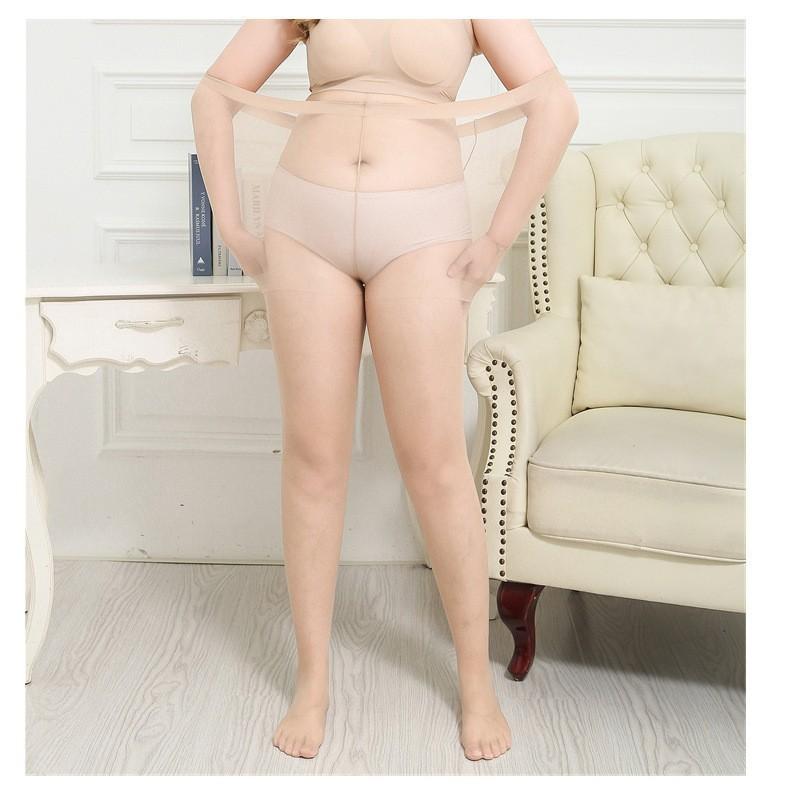 Summer plus size stockings fat mm0 kg ultra-thin anti-hook extra large fat open crotch high waist pantyhose plus gear