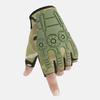 1 Paar Trainingshandschuhe Rutschfest Verstellbar Verdickt Unisex Halbfinger Taktische Handschuhe für Radfahren