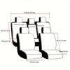 PU Perforated Leather 5-Seat Full Set Car Seat Covers – Simple & Stylish Universal Fit, Comfortable & Durable for All Seasons