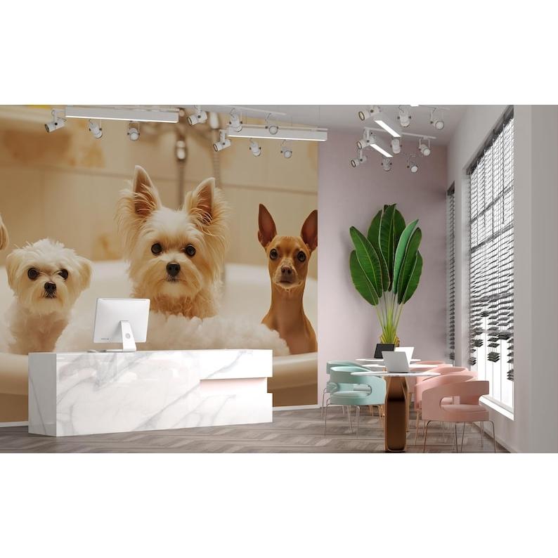 puppy bathtub tapestry 75x100 чёрный