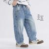 Boys' Cotton Blend Curved Leg Jeans