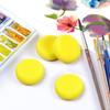 50 Pack Painting Sponge Pottery Sponges 2.9 Inch Round Sponge Clay Sponges for Pottery Yellow Artist Sponges for Face Painting Pottery Ceramics Art
