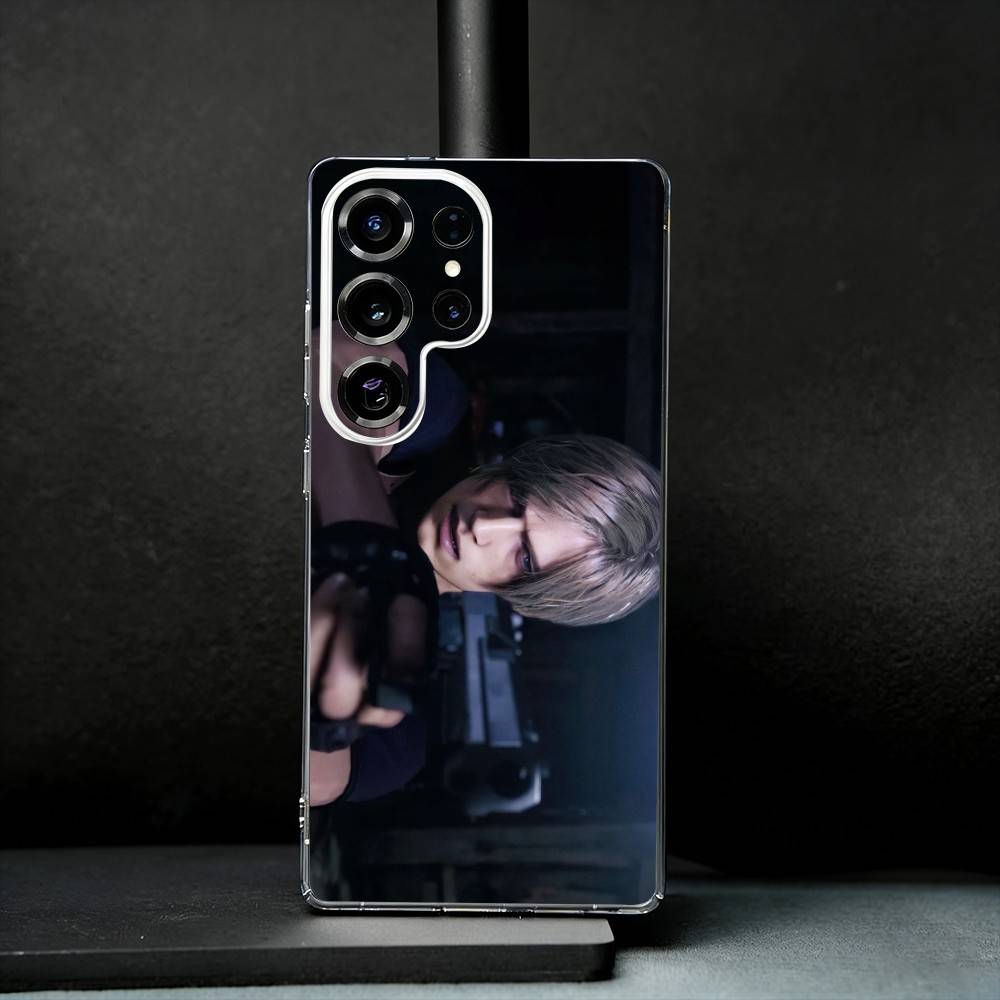 

L-Leon Scott K-Kennedy Cool Phone Case For Samsung S25,S24,S21,S22,S23,S30,Ultra,S20,Plus,Fe,Note,10,9,5G Transparent Cover Samsung S24