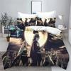Demon Slayer Kimetsu No Yaiba Kamado Nezuko Anime 100% Polyester Bedding Set Duvet Cover Set Printed Cartoon Home Decor