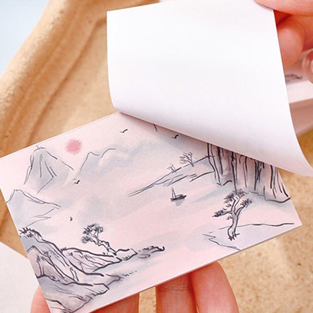5 pcs/bag Non-Sticky Chinese Traditional Poetry Memo Pad Write Smoothly Note Pad  Student