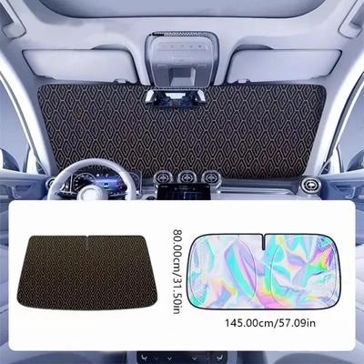Skládací kryt sluneční clony na čelní sklo auta, ochrana proti slunci a UV záření, vnitřní sluneční clona, autopříslušenství