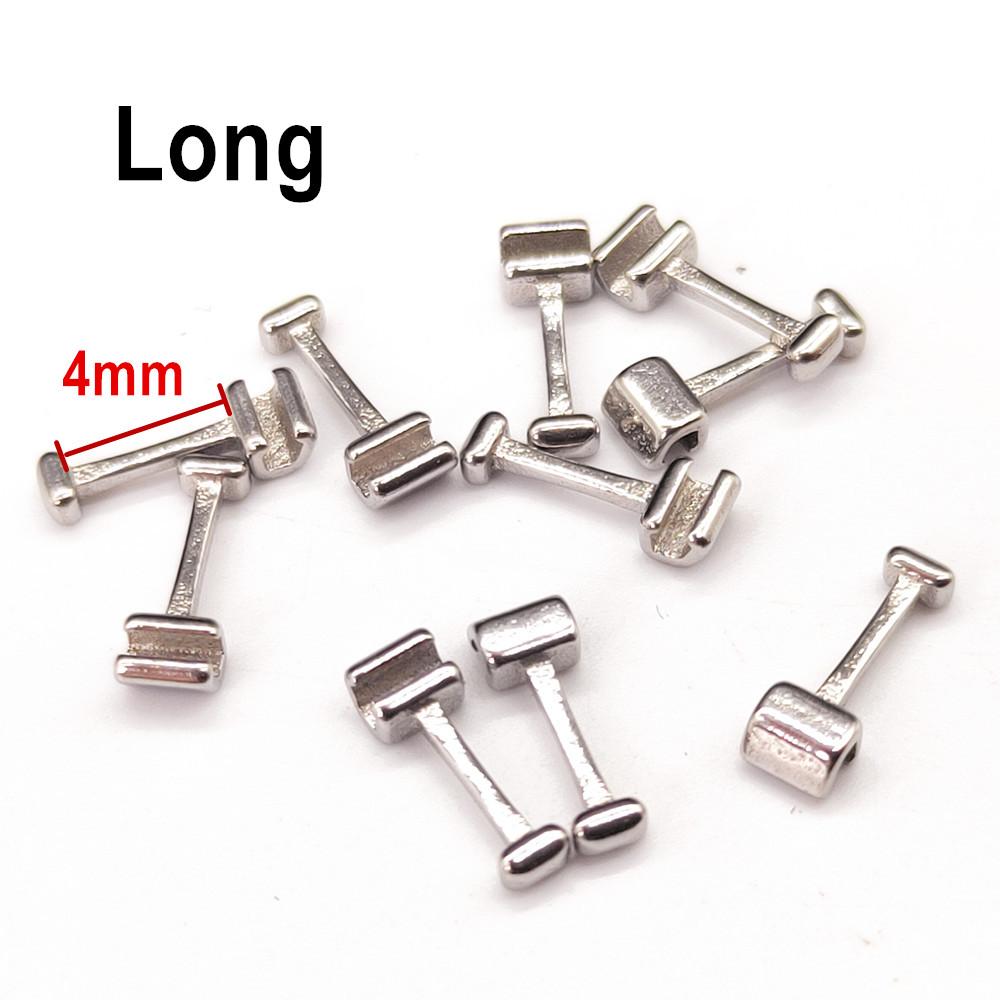 Dental Kieferorthopädische Schiebe Crimpbaren Haken Crimpen Haken Mesh Basis Bondable Monoblock Rechts/Links Zahnarzt Zubehör Material