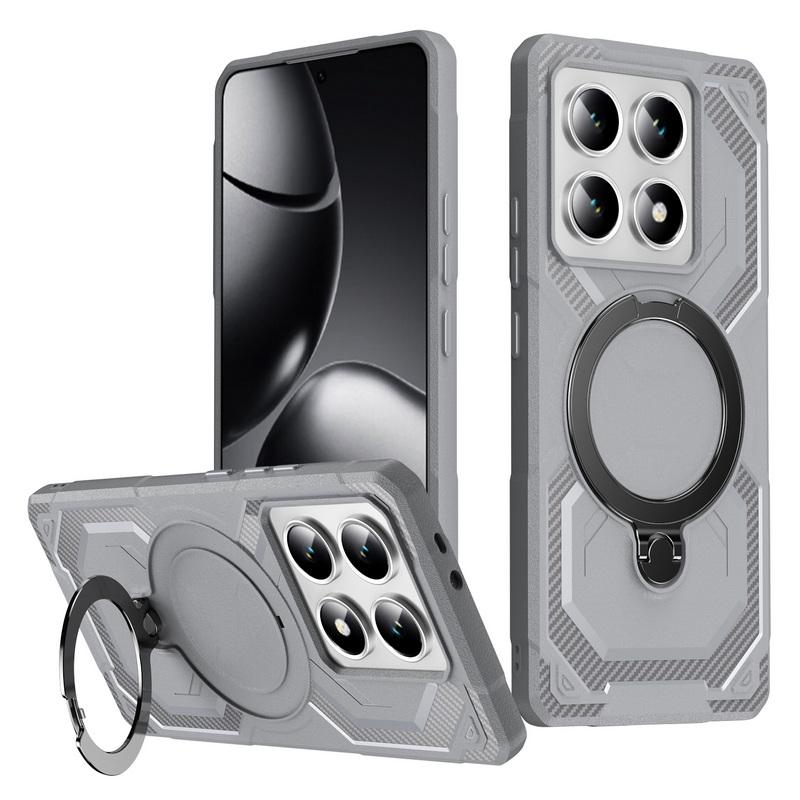 

Для Xiaomi 14T Pro Poco X7 X6 C65 Redmi 14C 13C Note 14 13 Pro Чехол Soft Edge противоударный беспроводной зарядный кронштейн с вращением на 360 градусов Магнитная задняя крышка Xiaomi Poco C65 4G