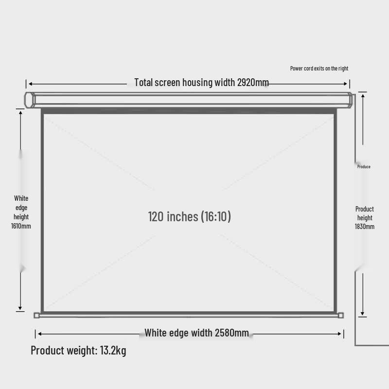 Deli Electric Projector Screen