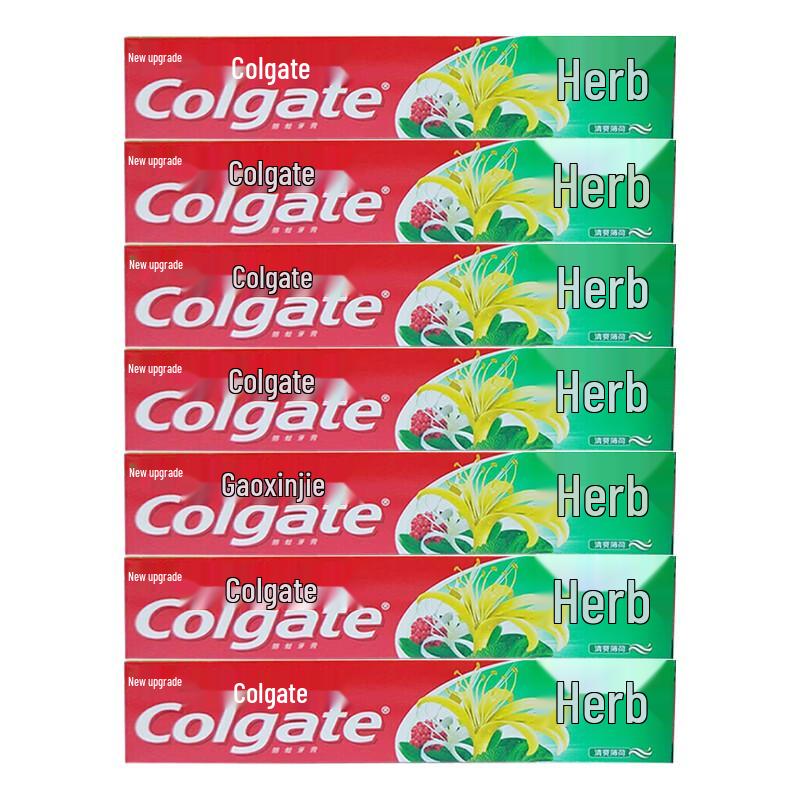 Colgate Herbal Fresh Mint Toothpaste 140g x 7 Pack