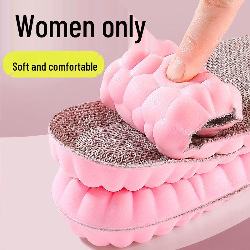 Men's Summer Sports Insoles: Comfortable, Soft, High Elasticity, Sweat-Absorbing, Odor-Preventing Military Training Insoles.