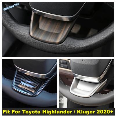 ABS Auto Steering Wheel U Shape Frame Decor Accessories Cover Trim Kit For Toyota Highlander / Kluger 2020 2021 2022 2025 2024