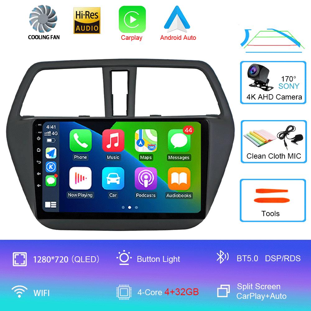 

Android 14 Carplay Auto WIFI+4G автомобильное радио для Suzuki SX4-CROSS 2014-2017 мультимедийный видеоплеер навигация GPS стерео головное устройство