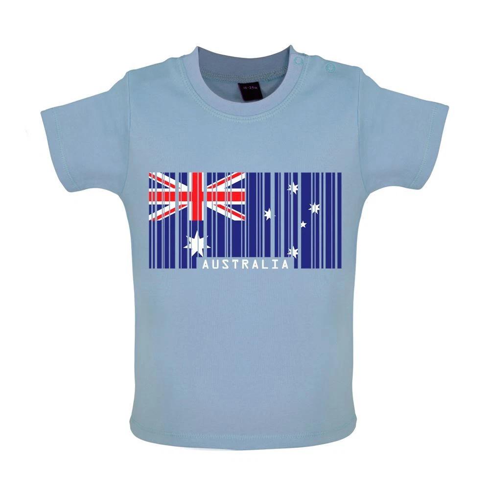 Australia Barcode Flag - Baby Kids Boys Girls Unisex T-Shirt / Babygrow - Oz Canberra Flags Country 150