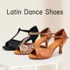 Mulheres tango ballroom latina valsa dança meninas sapatos de festa de salto alto 7cm