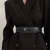 1PC  Leather Detachable Girdle Stylish Pin Buckle Wide Waistband Vintage Coat Dress Belt For Women