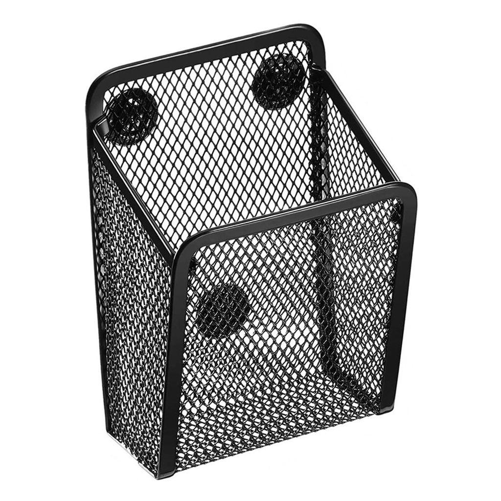 Magnetic Pencil Holder Home Mesh Basket Mesh Pen Case Desktop Container for Desktop Kitchen Refrigerator Blackboard Pen Basket