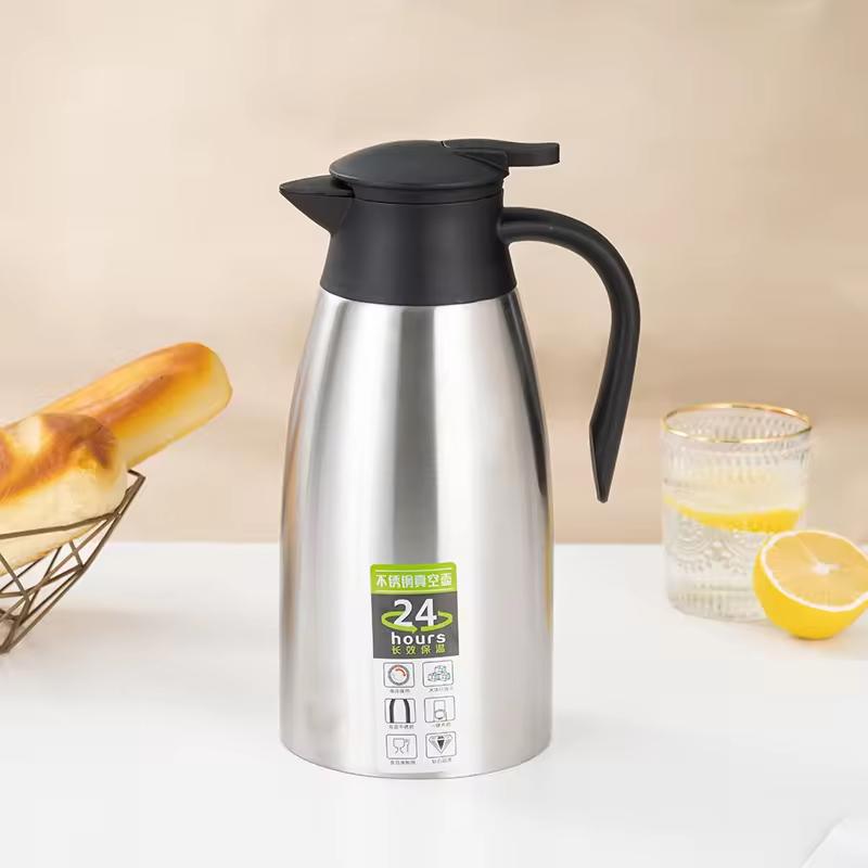 High Quality 2L Vacuum Insulated Thermos Tea Coffee Pot for Coffee Carefe Pot Thermal Coffee Kettle Outdoor 2L