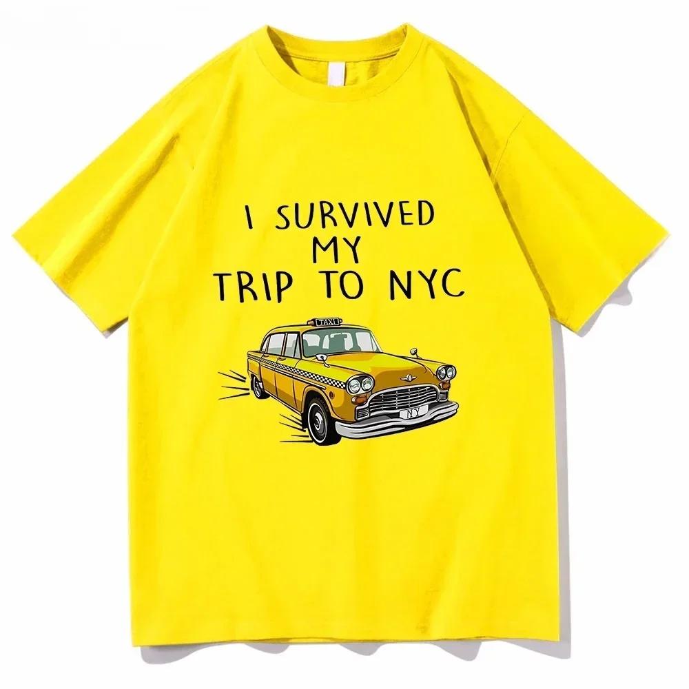 Pánské tričko ve stejném stylu jako Tom I Survived My Trip To NYC Potisk Top Ležérní Bavlněné Tričko Unisex Móda Telekineze Tričko