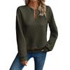 Damen Modische Sweatshirts Lässige V-Ausschnitt Pullover Tops