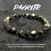 Xi Yin Faceted Chalcopyrite Elastic Bracelet - Popular in Europe & America
