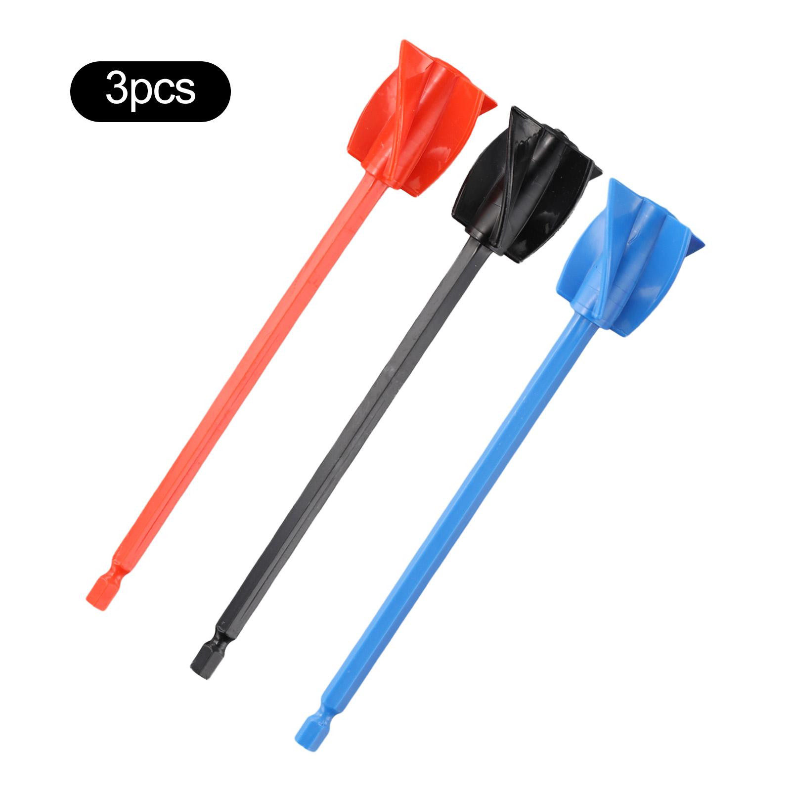 3pcs Epoxy Mixer Drill Attachment Epoxy Mixer Paint Stirring Rod Reusable Paint And Resin Mixer Paddle For Epoxy And Paint Mixes
