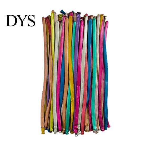 Dog Balloon Twisting Set 100Pcs DIY Long Balloons Rainbow Animal Modeling Latex Christmas Thickening Assorted Color Kit