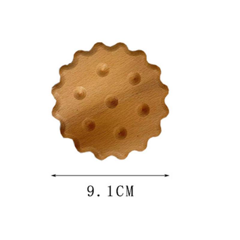 Natural Wooden Cookie Coasters Reusable Anti-skidding and Heat-resistant Coffee  Pad Drink Cup Mat Kitchen Home Tableware