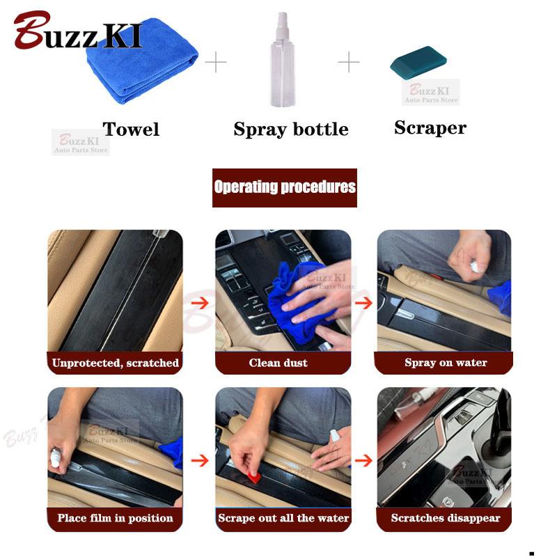 For Mercedes Benz Class-V - Car Interior Film Dashboard Piano Board Shift Center Console Anti-scratch Transparent TPU