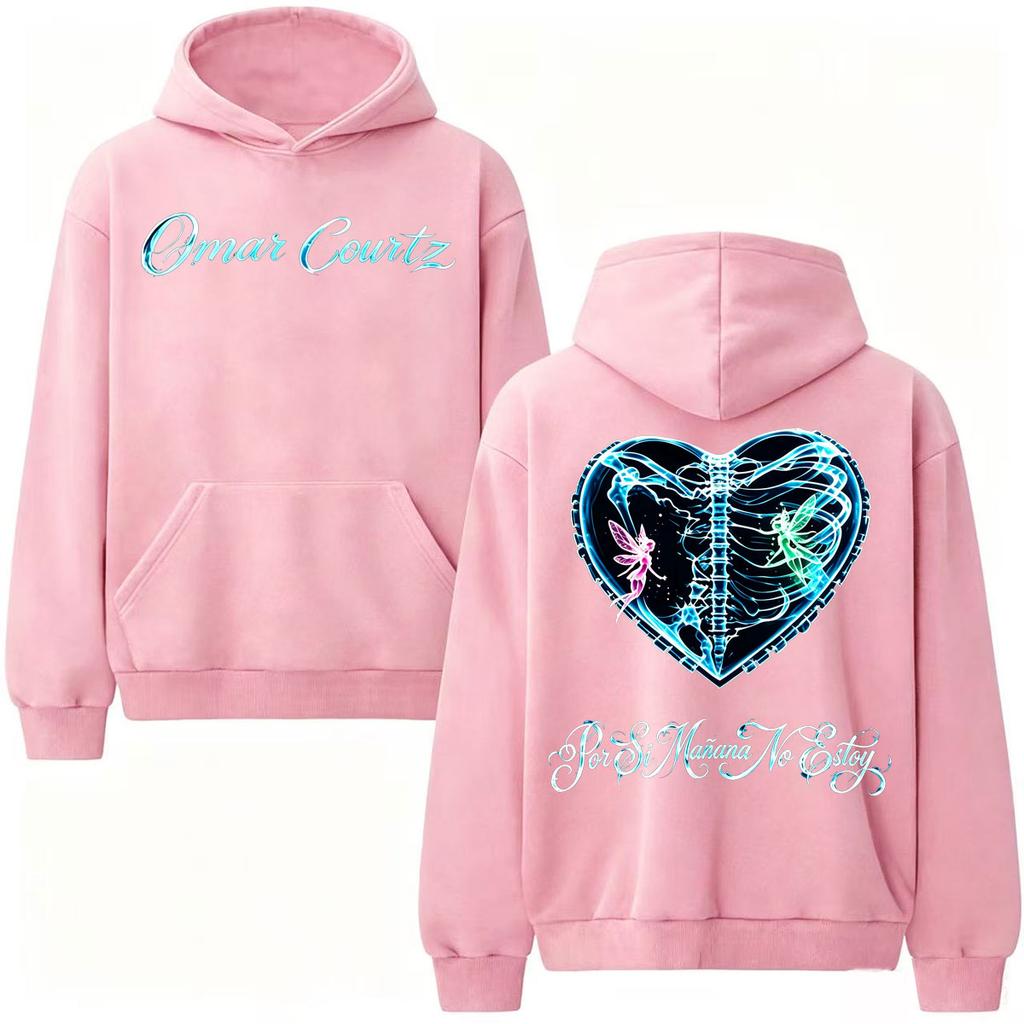 Unisex Woman'sOmar Courtz Por Si Manana No Estoy Tour Hoodies Men's Women Clothes Fashion Streetwear Sweatshirts Casual High Quality Pullovers