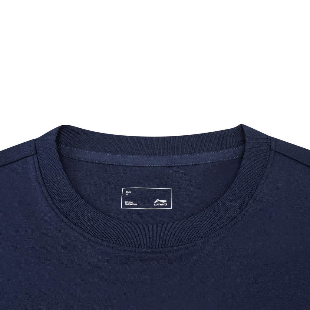 Li-Ning Sport Lifestyle Series Round Neck Letter Print T-Shirt Women tops ATSW276-7