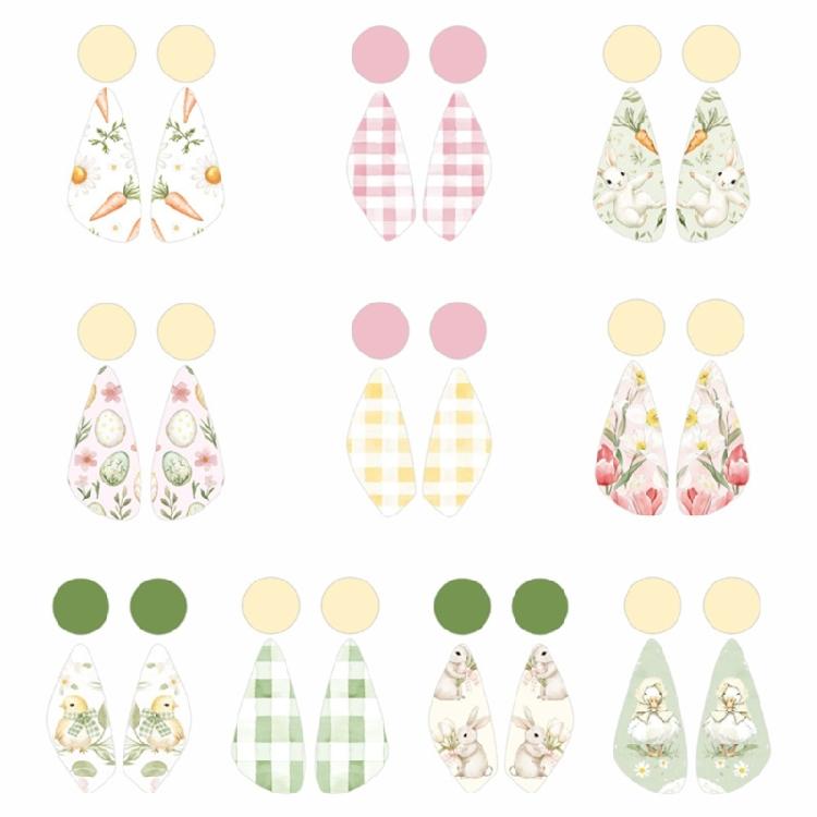 Simple Easter Themed Water Decal Paper Water Slide Stickers Paper Texture Suitable for Creative Crafting Art Projects