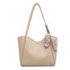 Desire bag women's bag new fashion texture casual versatile capacity contrasting color silk scarf shoulder tote bag