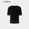 PORTS Women's Color-Block Jacquard Knit Top