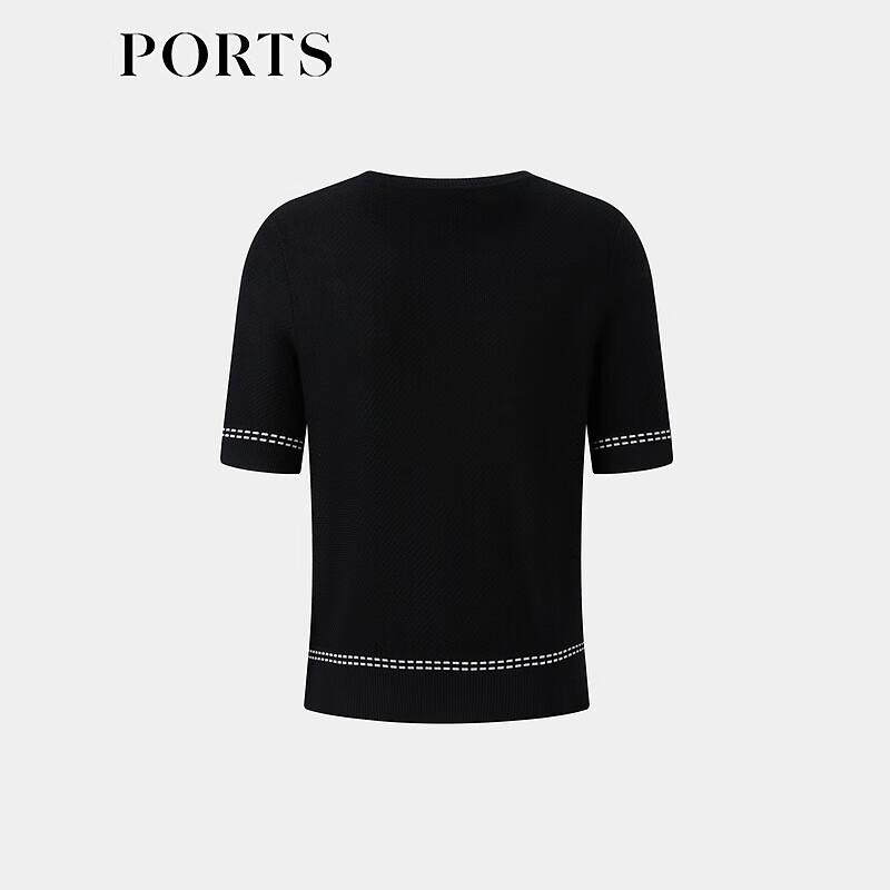 PORTS Women's Color-Block Jacquard Knit Top
