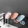 No-Drilling Soap Rack Wall-Mounted Soap Holder - Shell-Shaped Soap Rack, Drainage Soap Tray, Household Bathroom Soap Storage Rack