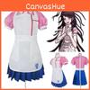 Dangan Ronpa 2 Mikan Tsumiki Pink White Uniform Suit Costume