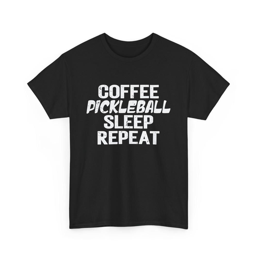 

Pickleball Shirt, Coffee Pickleball Sleep Repeat Pickleball Sports Lovers Shirt M