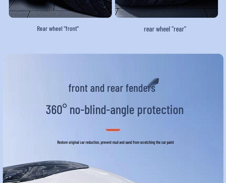 Tesla Model Y/3 Refresh Punch-Free TPE Mudguards - Front & Rear