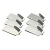 6Pcs/Lot Self Adhesive Stainless Steel Wall Glass Stick Hooks Hangers Holders