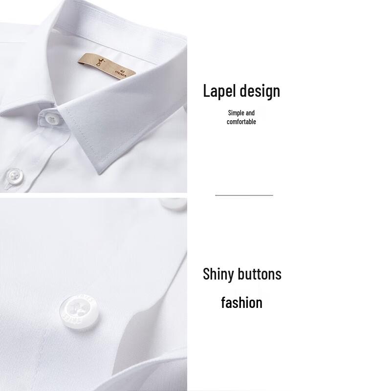 TRIES Men's Short-Sleeve Business Shirt