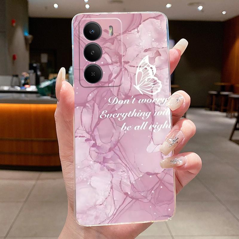 

Силіконовий чохол для Realme P3 Lite Красиві квіти Метелик Захисний м який ТПУ задня кришка Фундас для Realme P3 Lite 4G Чохол для телефону realme P3 Lite