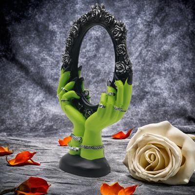 Halloween  Witch Hand Creative Mirror, Horror Decoration Suitable For Living Room Bedroom Bookshelf Coffee Table