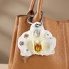 Fashion Simulation Flower Orchid Lily Keychain Colorful Backpack Decoration Flower Bag Pendant Gifts Backpack Hangings Decor