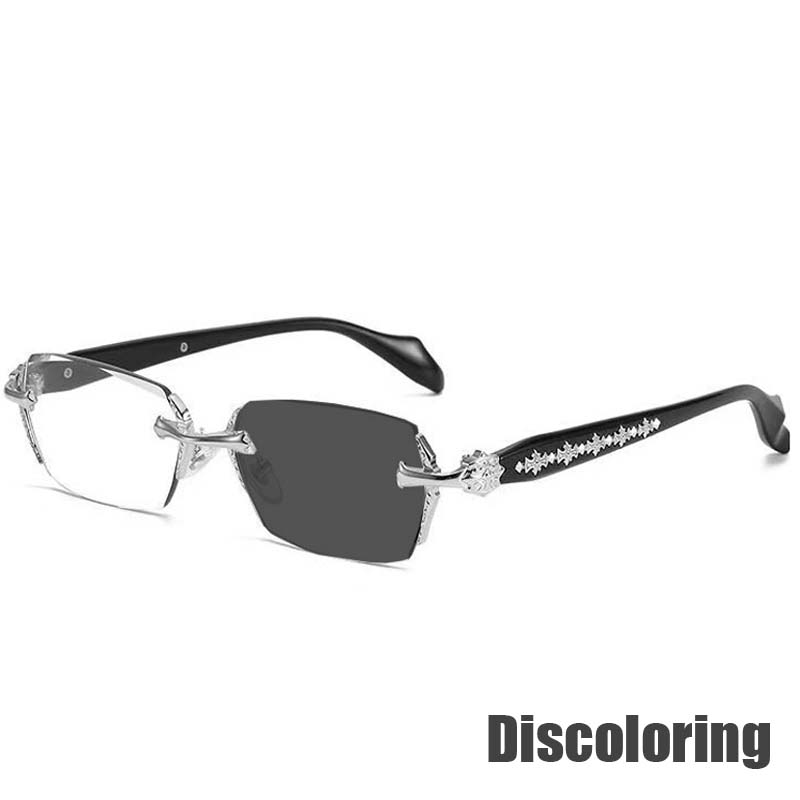 

Photochromic Glasses for Women Male Vintage Outdoor Color Changing Anti-UV Sunglasses Finished Presbyopia Eyewear 0 To +4.0 Plus 4.0